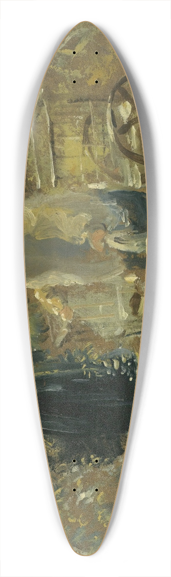 John Constable - A Boy With A Toy Cart 39.3 inch art pintail longboard deck