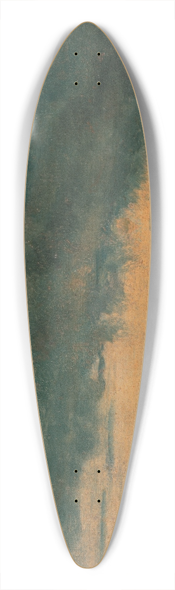 John Constable - Cloud Study 39.3 inch art pintail longboard deck