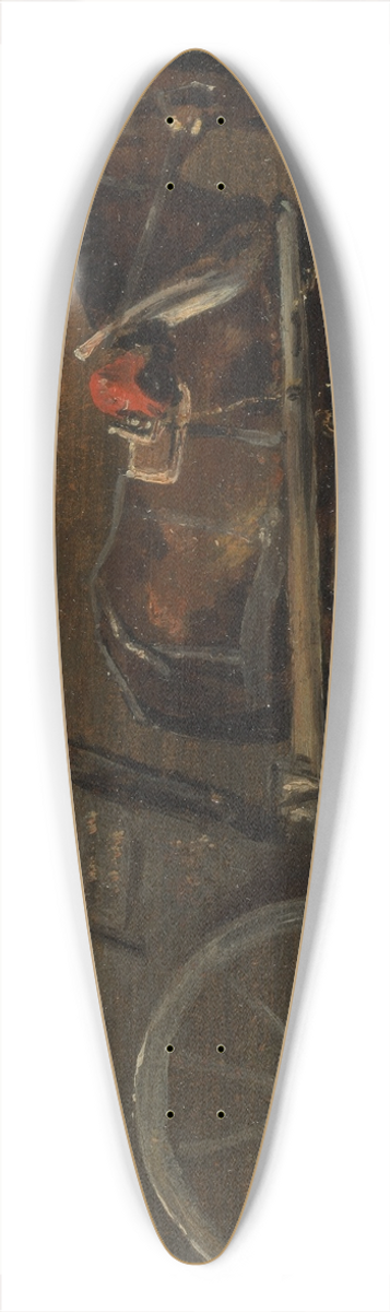 John Constable - Horse and Cart 39.3 inch art pintail longboard deck