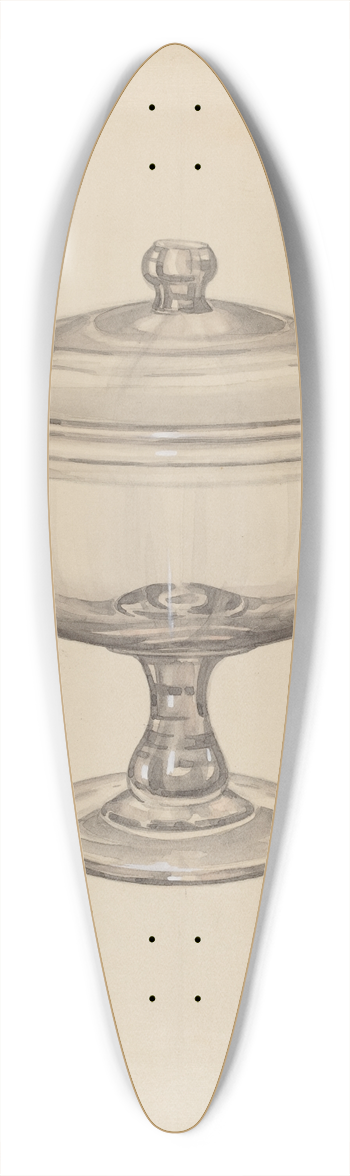 John Dana - Covered Compote 39.3 inch art pintail longboard deck