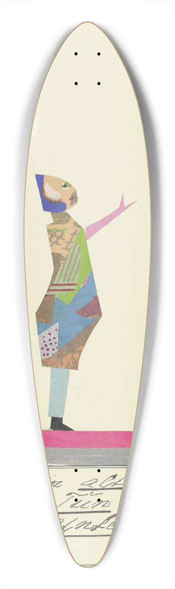 John Elsas - Es ist ein altes Lied  39.3 inch art pintail longboard deck