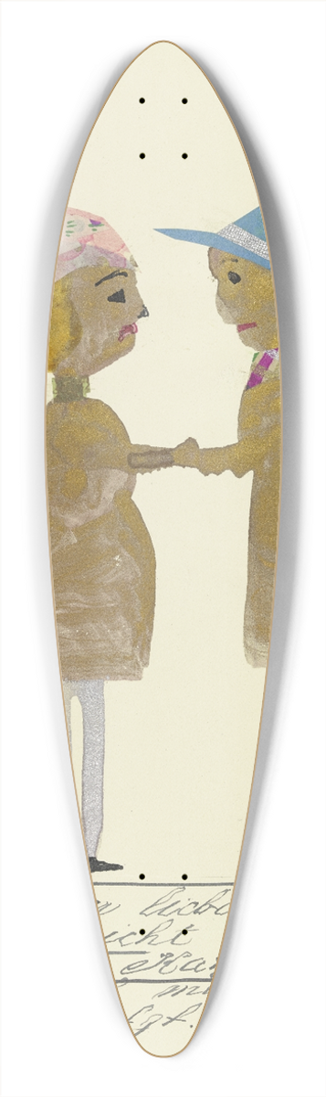 John Elsas - Hier ist der liebende Brutigam  39.3 inch art pintail longboard deck