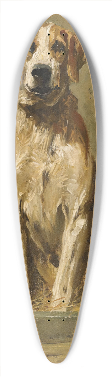 John Emms - Hound And Terrier In A Kennel 39.3 inch art pintail longboard deck