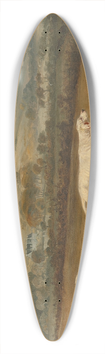 John Ferneley - Blush and Juno, English Setters in an extensive landscape 39.3 inch art pintail longboard deck