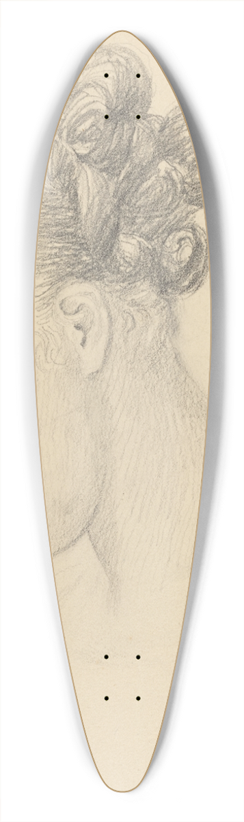 John Flaxman - Head of a Woman Looking Down (Theresa Turner) 39.3 inch art pintail longboard deck