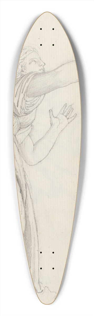 John Flaxman - Psyche, A Daughter of Niobe from the Niobid Group, Uffizi, Florence 39.3 inch art pintail longboard deck