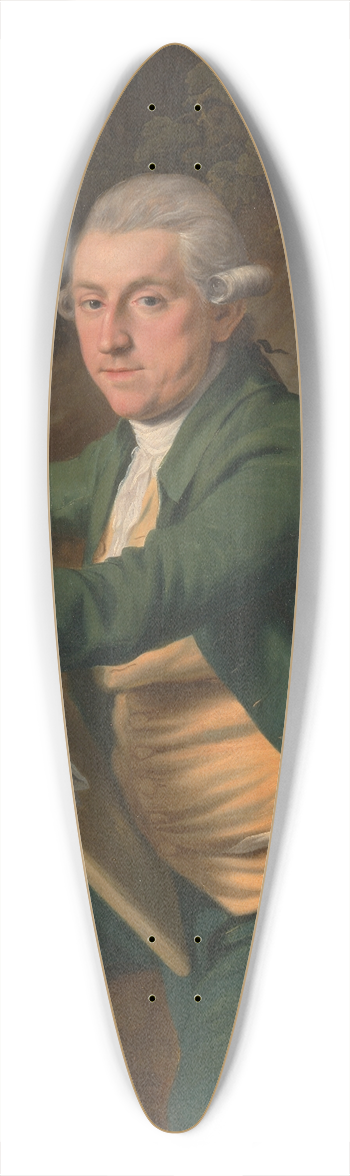 John Francis Rigaud - George Robertson 39.3 inch art pintail longboard deck