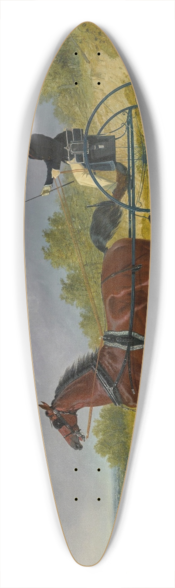 John Frederick Herring Snr. - The Famous TrotterConfidenceDrawing A Gig 39.3 inch art pintail longboard deck