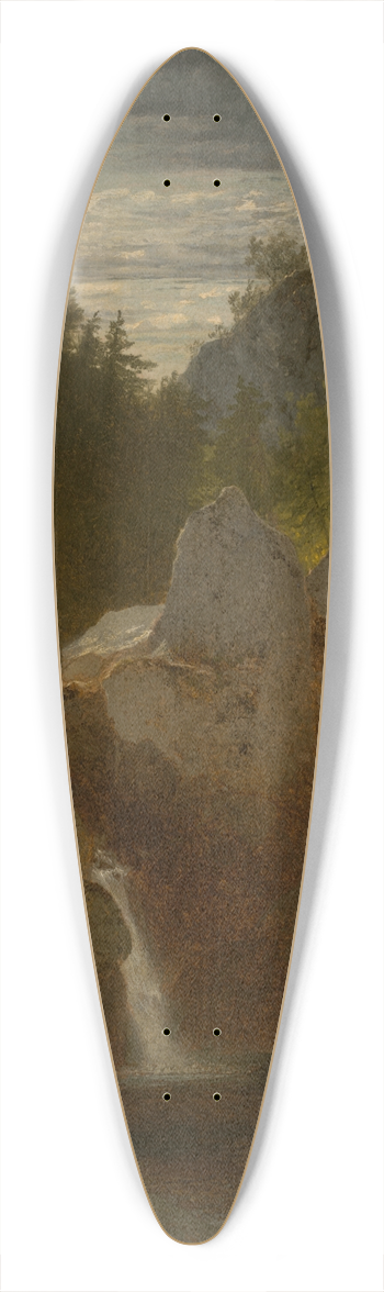 John Frederick Kensett - Rocky Pool, Bash-BishFalls 39.3 inch art pintail longboard deck