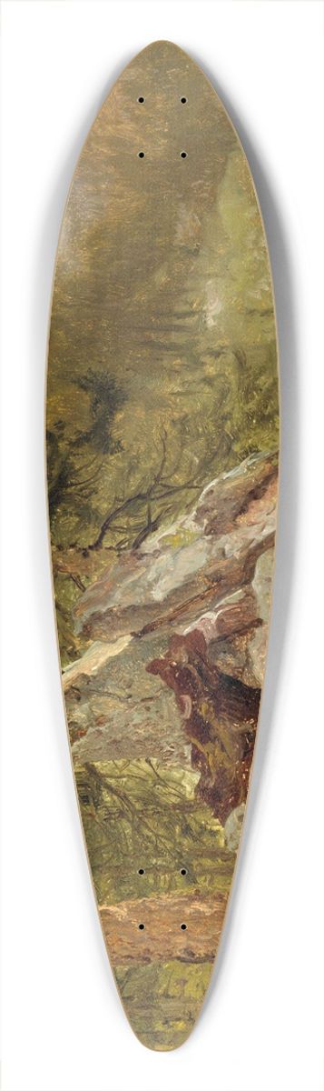 John Frederick Kensett - Western Landscape 39.3 inch art pintail longboard deck