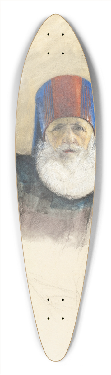John Frederick Lewis - Study for Mehmet Ali Pasha 39.3 inch art pintail longboard deck
