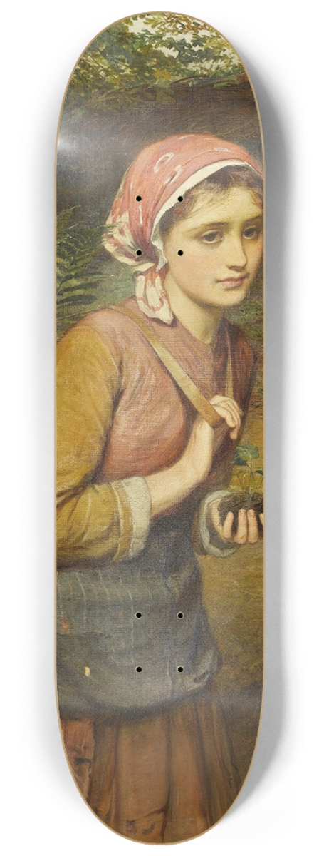 Charles Sillem Lidderdale - The Fern Gatherer 8.25 inch art skate deck