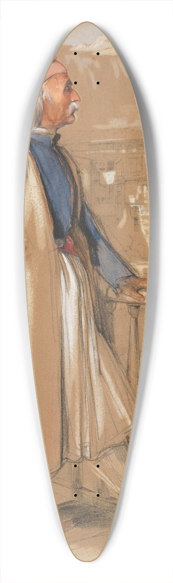 John Frederick Lewis - Suliote 39.3 inch art pintail longboard deck