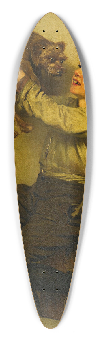 John George Brown - Youre A Beauty 39.3 inch art pintail longboard deck