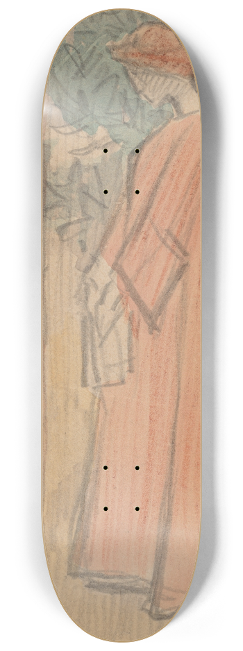 Charles Sprague Pearce - Study for a Panel V 8.25 inch art skate deck