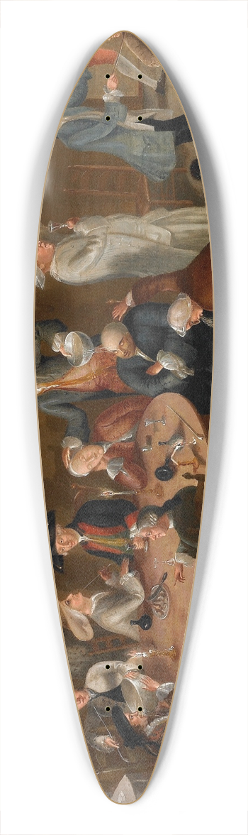 John Greenwood - Sea Captains Carousing in Surinam 39.3 inch art pintail longboard deck