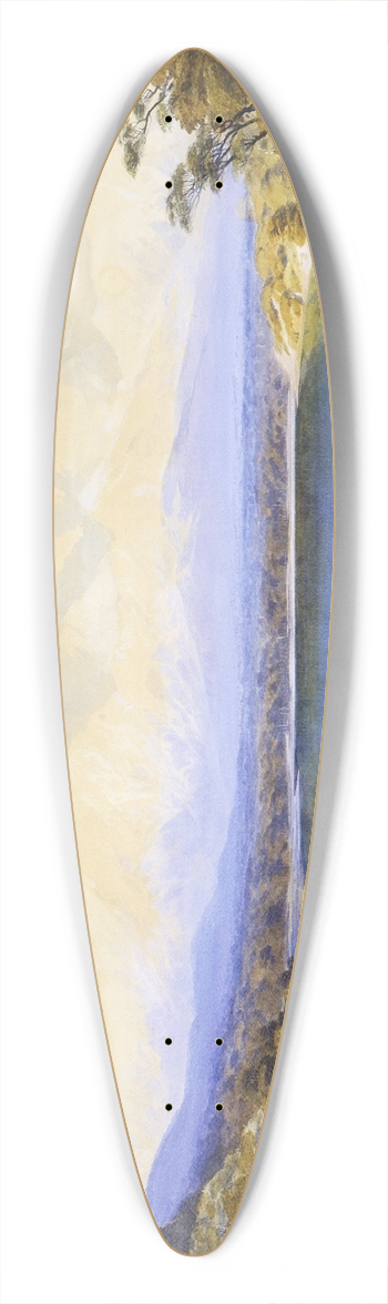 John Gully - Mount Cook 39.3 inch art pintail longboard deck