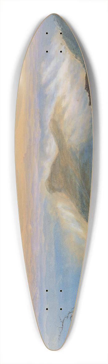 John Gully - Tongariro, Ngauruhoe and Ruapehu, Central North Island 39.3 inch art pintail longboard deck