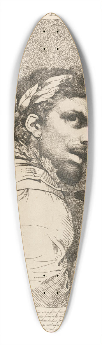 John Hamilton Mortimer - Poet, from A Midsummer Nights Dream, Act V, Scene i 39.3 inch art pintail longboard deck