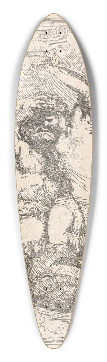 John Hamilton Mortimer - Successful Monster 39.3 inch art pintail longboard deck