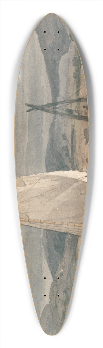John Henderson - Lord Penryns Slate Quarries 39.3 inch art pintail longboard deck