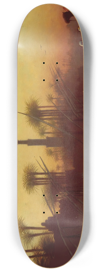 Charles Thodore Frre - Near Manfalout, Egypt 8.25 inch art skate deck