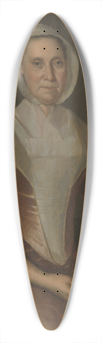 John Hesselius - Mrs. Richard Galloway 39.3 inch art pintail longboard deck