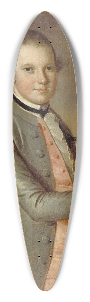 John Hesselius - Thomas Chamberlaine 39.3 inch art pintail longboard deck