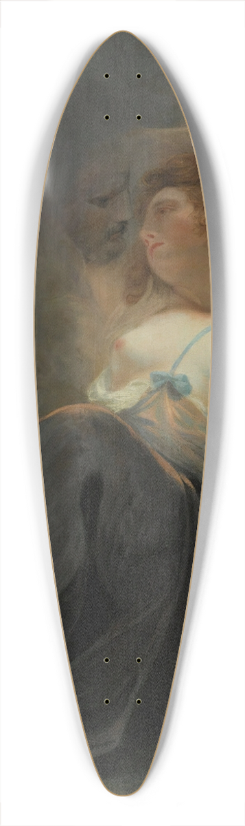 John Hoppner - Jupiter And Io 39.3 inch art pintail longboard deck
