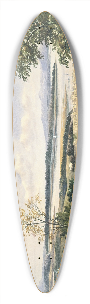 John Hoyte - Shortland, Thames 39.3 inch art pintail longboard deck