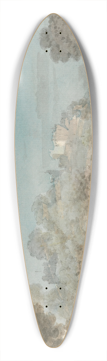 John Inigo Richards - Windsor Castle.. 39.3 inch art pintail longboard deck