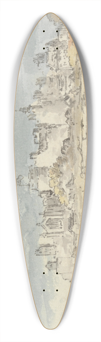 John Inigo Richards - Windsor Castle 39.3 inch art pintail longboard deck