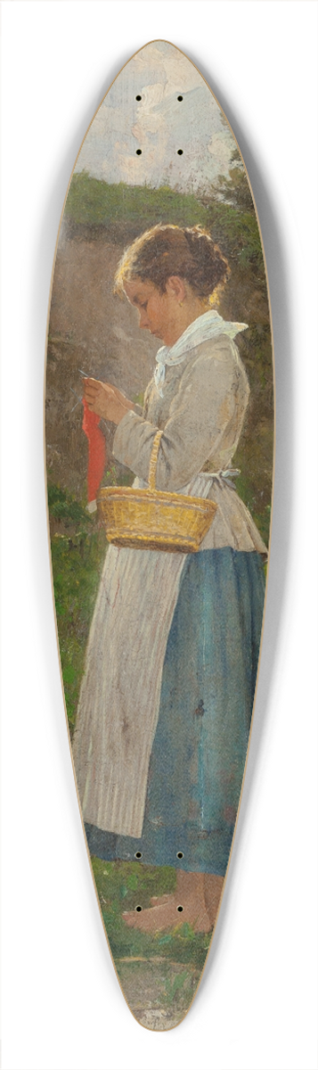 John J. Hammer - The Village Barefoot 39.3 inch art pintail longboard deck