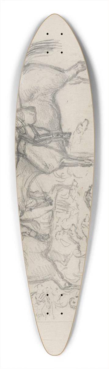 John Leech - The Close of the Season 39.3 inch art pintail longboard deck
