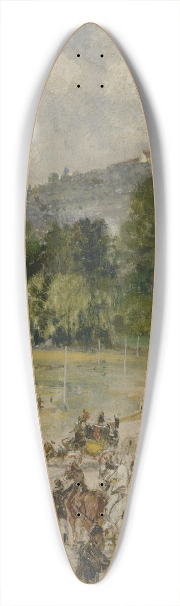 John-Lewis Brown - Le champ de courses de Longchamp 39.3 inch art pintail longboard deck