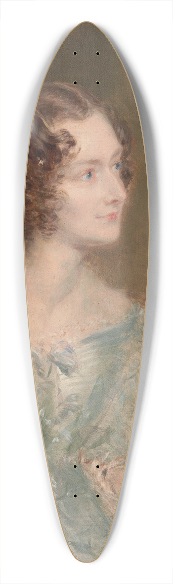 John Linnell - Portrait Of A Woman, Probably Mrs. Price Of Rugby 39.3 inch art pintail longboard deck