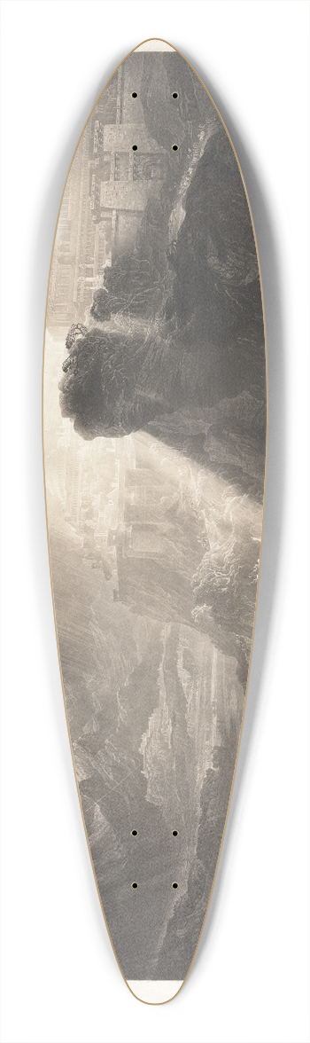 John Martin - Joshua Commanding the Sun to Stand Still 39.3 inch art pintail longboard deck