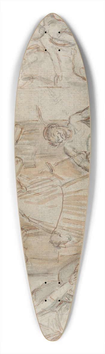 John Massey Wright - The Rustics Perform from A Midsummer Nights Dream 39.3 inch art pintail longboard deck