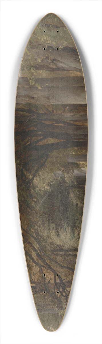 John Middleton - Landscape 39.3 inch art pintail longboard deck