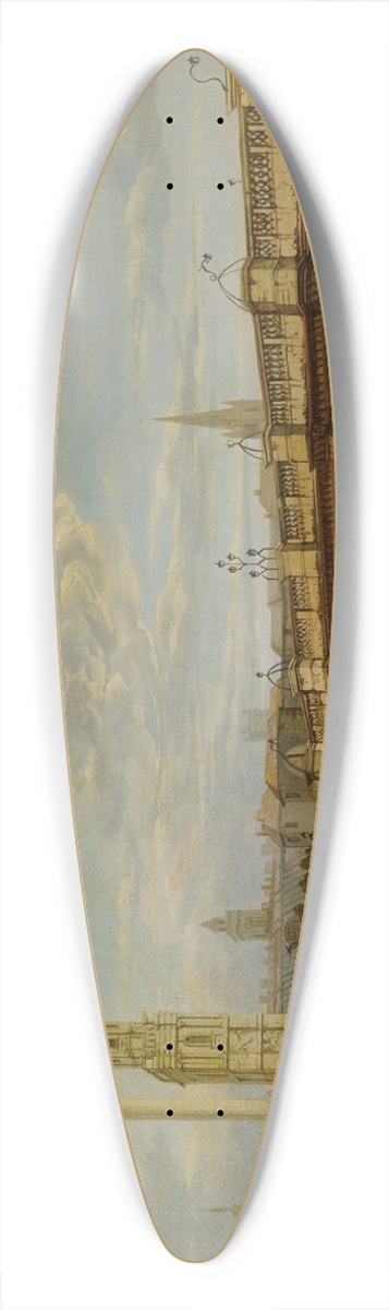 John Paul - View of Blackfriars Bridge 39.3 inch art pintail longboard deck