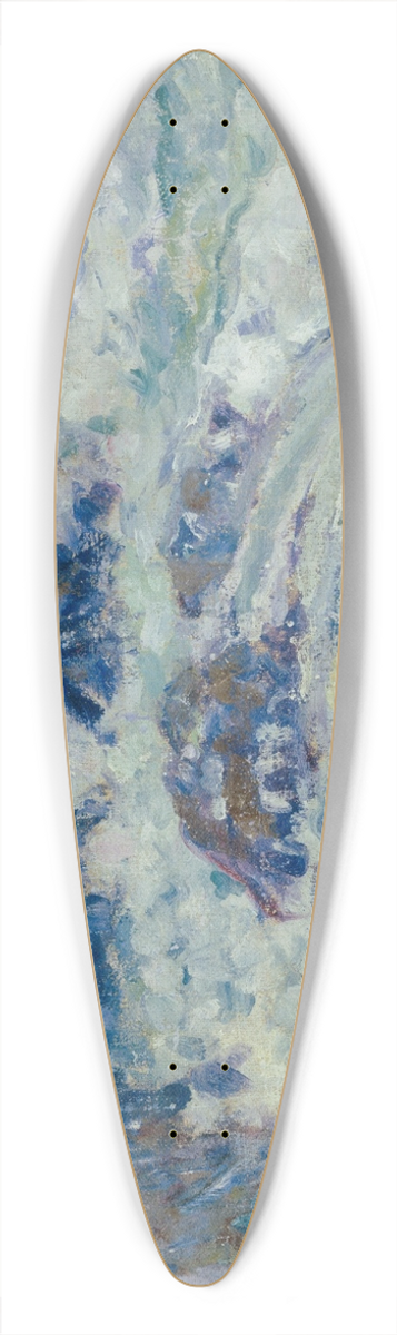 John Peter Russell - Rough sea, Morestil 39.3 inch art pintail longboard deck