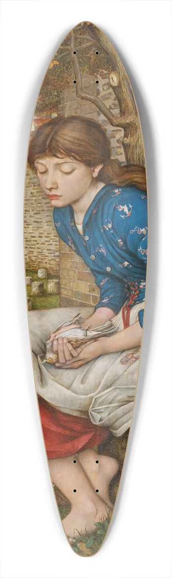 John Roddam Spencer Stanhope - In Memoriam 39.3 inch art pintail longboard deck