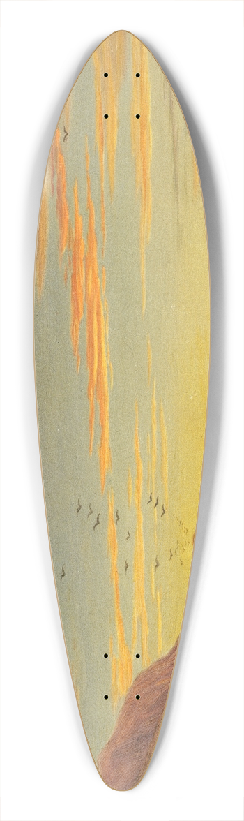 John Ross Key - The Golden Gate Looking West 39.3 inch art pintail longboard deck
