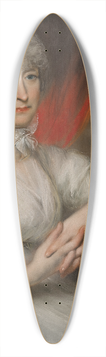 John Russell - Portrait of Anne Buck (1749-1832) of Ulley & Carnaby 39.3 inch art pintail longboard deck