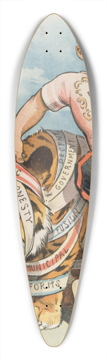 John Samuel Pughe - A tidy job; but 39.3 inch art pintail longboard deck