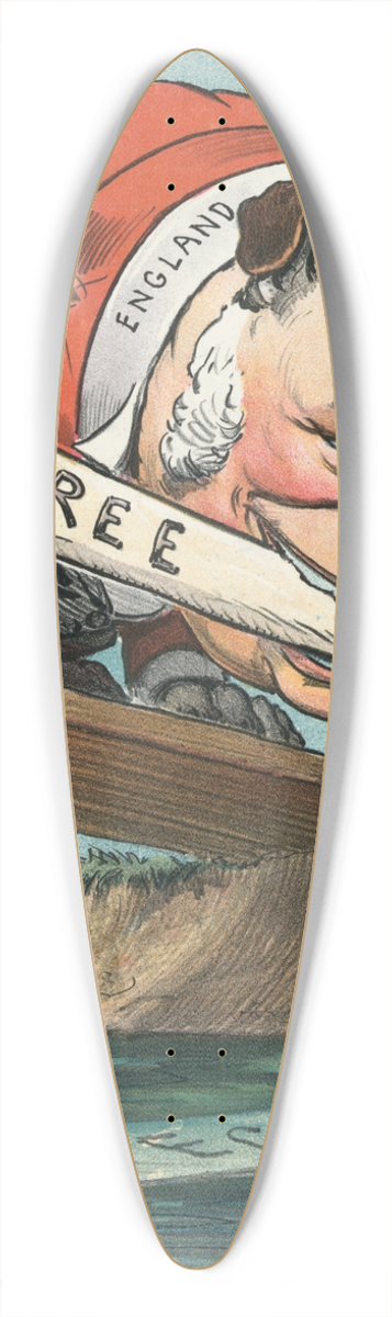 John Samuel Pughe - The substance or the shadow 39.3 inch art pintail longboard deck