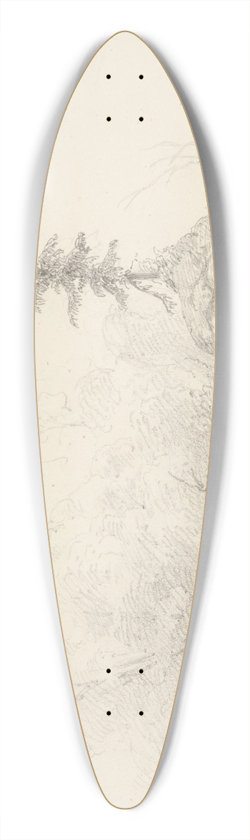 John Singer Sargent - Landscape 39.3 inch art pintail longboard deck