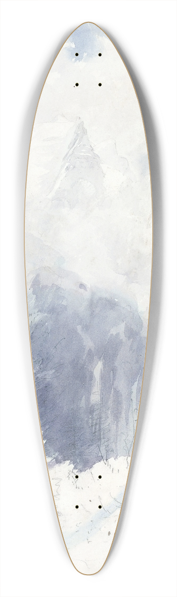 John Singer Sargent - Matterhorn from Zmutt Glacier, Zermatt 2 39.3 inch art pintail longboard deck