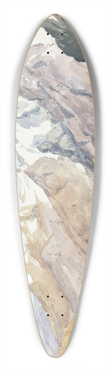 John Singer Sargent - Mountain Study 39.3 inch art pintail longboard deck