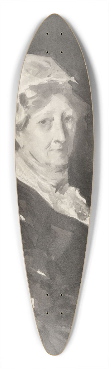 John Singer Sargent - Portrait of Mrs. Frederick Mead with aFan 39.3 inch art pintail longboard deck